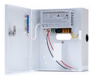 Τροφοδοτικό 5Ah με backup μπαταρία. 12V. Σε μεταλλικό κουτί.
