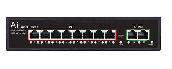 8 Ports POE Switch + 2 Uplink