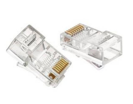 Φισάκι RJ45 8P8C για στρογγυλό καλώδιο Cat5e μονόκλωνο & Cat6e
